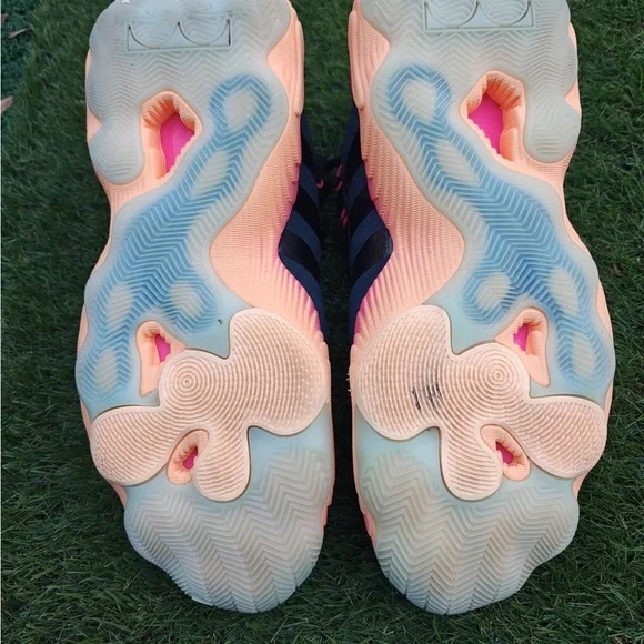 Adidas Trae Young 3 basketball shoe Arctic Night/Core Black/Acid Orange Size 12 - Picture 6 of 6